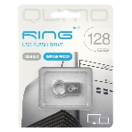 Флешка USB QUMO 128Gb Ring USB 3.0 цвет корпуса металлик(QM128GUD3-Ring)