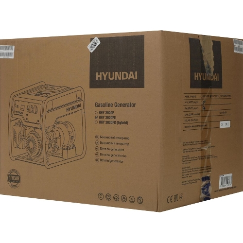 Электрогенератор бензиновый Hyundai HHY 3020FE, 3.1 кВт, 69 дБ, 49 кг