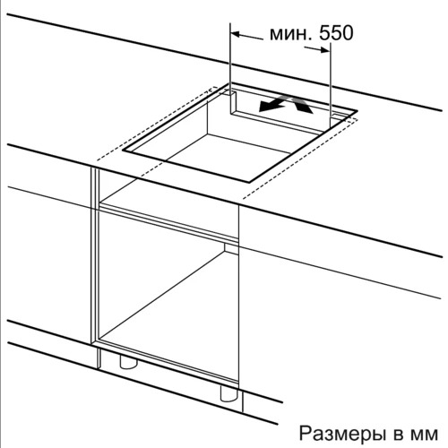 Индукционная варочная панель Bosch PUG61KAA5E черный