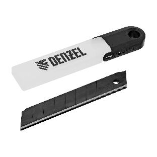 Лезвия Denzel 18 мм, сталь SK4 - 0,5 мм, супер острые, 5 шт.