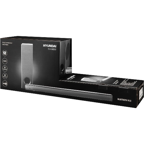 Саундбар Hyundai H-HA630 черный 150Вт FM USB BT SD/MMC/MS
