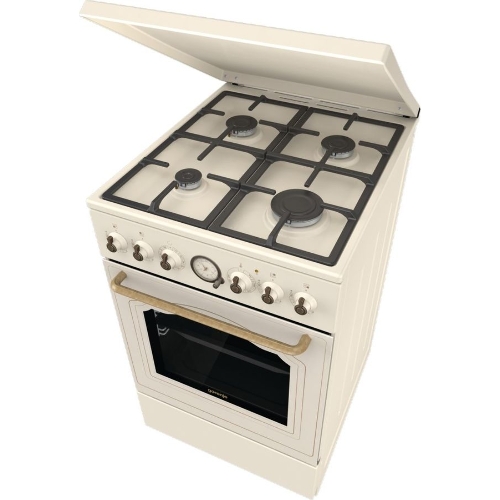 Плита комбинированная Gorenje GKS5B70CLI бежевый, конфорок 4 газовых, духовка 70 л, 50 см x 85 см x 59.4 см