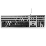 Клавиатура Oklick 890S проводная, USB Type-A, серый