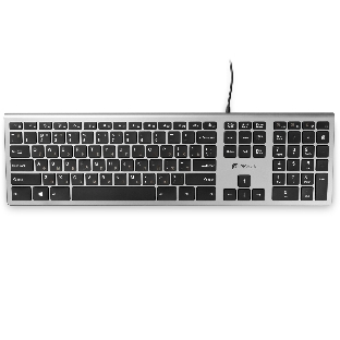 Клавиатура Oklick 890S проводная, USB Type-A, серый