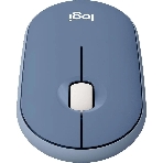 Мышь беспроводная Logitech Pebble M350 синий, 1000 dpi, радиоканал, Bluetooth, USB, кнопки - 3