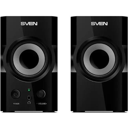 Акустическая система SVEN SPS-606, черный, акустическая система 2.0 (мощность 2x3 Вт(RMS))
