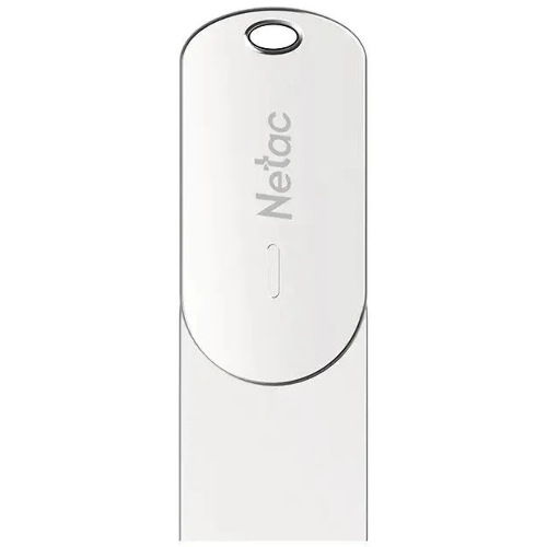 Флешка USB Netac U785C (NT03U785C-064G-32PN), 64Gb, USB 3.0/TypeC, R/W 110/45, серебристый