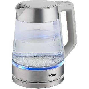 Чайник электрический Haier HK-501 1.7л. 2400Вт серый корпус: стекло/пластик (TD0036930RU)