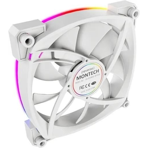 Вентилятор для корпуса MONTECH RX120 PWM белый, 120 мм, 1600 об/мин, 27 дБ, 4 pin