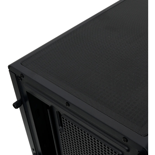 Компьютерный корпус без блока питания HSPD F510, Panoramic Mid Tower, черный, TG, 0.5 SPCC, no fans ATX, mATX, mITX 180/280/160мм 1x2.5
