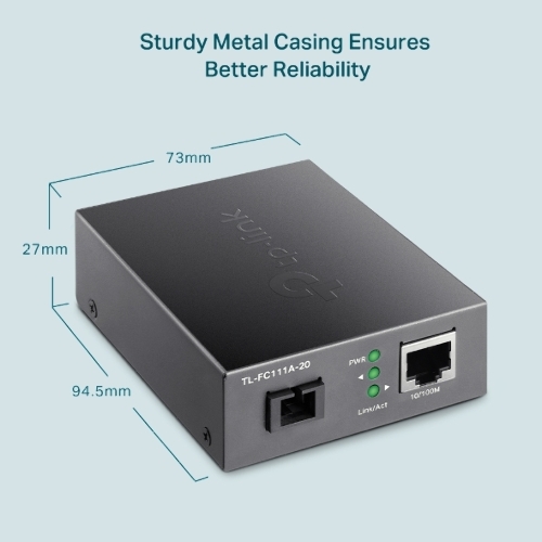 Медиаконвертер TP-Link TL-FC111A-20 WDM 10/100 Мбит/с SMB