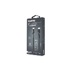 Кабель OLMIO STYLE, Type-C - Type-C, 60W, 1.2м, тканевая оплетка, черный