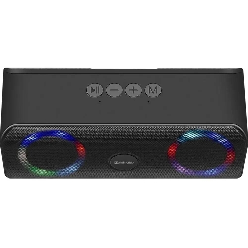 Акустическая система Defender LIGHT/BT/FM/USB/TF/AUX Q1 черный 10 Вт