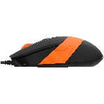 Мышь проводная A4Tech Fstyler FM10S черный/оранжевый, 1600 dpi, USB, кнопки - 4