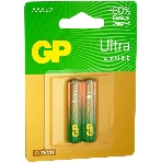 Батарея GP Ultra Alkaline 24AUA21-2CRSBC2 AAA (2шт)