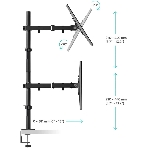 Кронштейн ONKRON D421E для четырех мониторов 13