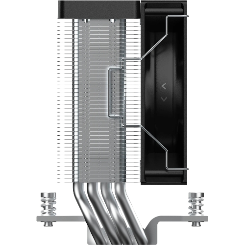 Кулер для процессора Ocypus Gamma A40 BK ARGB Digital, 100мм ARGB FAN, Top Display Panel, 4 HEAT PIPES, 4-PIN PWM, 600-2400 RPM, 29.5DBA, HYDRO BEARING, LGA115X/1200/1700/18XX, AM4/AM5