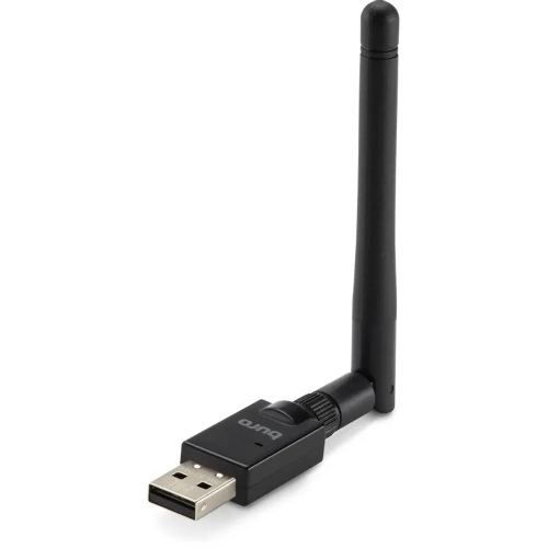 Адаптер USB Buro Bluetooth 5.0+EDR class 1 100м черный