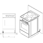 Плита комбинированная Лысьва ЭГ 1/3г01-2у коричневый, конфорок 4 шт (3 газовых + 1 электрическая), духовка 57 л, 50 см x 84 см x 60 см