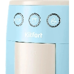 Кофеварка рожковая Kitfort КТ-7466 голубой/белый, исп. кофе - молотый/капсулы, 1.4 л, 1450 Вт, 19 бар