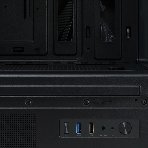 Компьютерный корпус без блока питания HSPD F510, Panoramic Mid Tower, черный, TG, 0.5 SPCC, no fans ATX, mATX, mITX 180/280/160мм 1x2.5