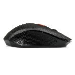 Мышь беспроводная Nakatomi MRON-08U черный, 1600 dpi, радиоканал, USB, кнопки - 6