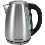Чайник электрический Hyundai HYK-S8408 1.7 л, 2200 Вт, серебристый матовый/черный (корпус: нержавеющая сталь)
