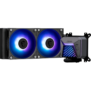 Система жидкостного охлаждения MSI MAG CORELIQUID A15 240 черный 120мм алюминий+медь 2050rpm 28.7db 4-pin