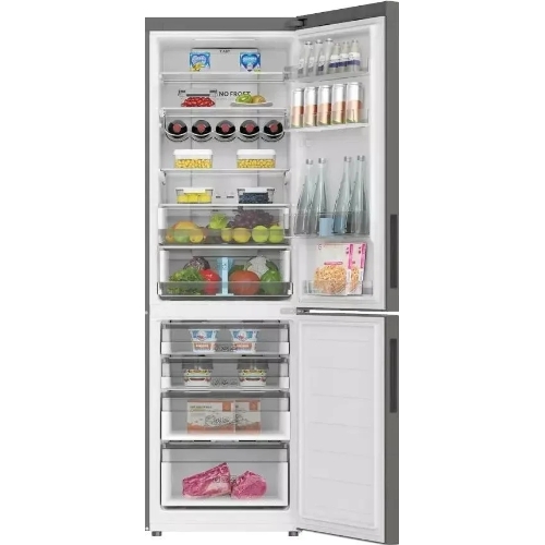 Холодильник Haier C2F636CFRGU1 серебристый двухкамерный 256/108 л морозилка снизу, No Frost
