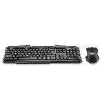 Комплект клавиатура+мышь Oklick 205MK беспроводной, USB, 1600 DPI, чёрный