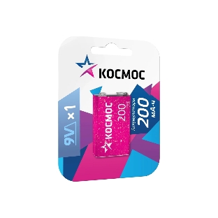 Аккумулятор Космос KOCNI-MH6F22 (200mAh) 6F22 200 мАч 1BL (блист.1шт)