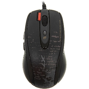Мышь проводная A4Tech F5 черный, 3000 dpi, USB, кнопки - 7