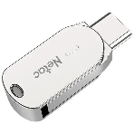 Флешка USB Netac U785C (NT03U785C-064G-32PN), 64Gb, USB 3.0/TypeC, R/W 110/45, серебристый