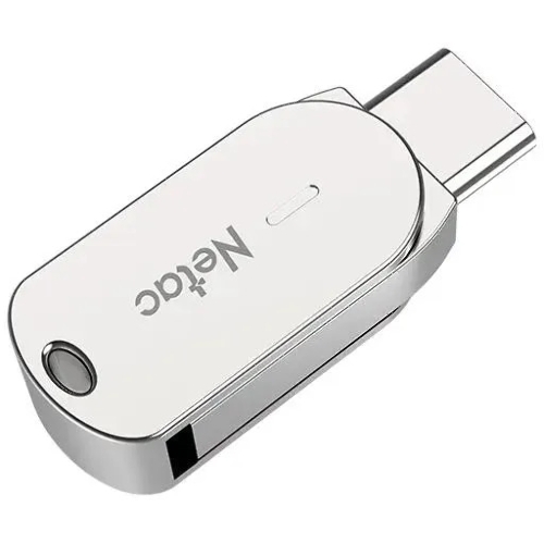 Флешка USB Netac U785C (NT03U785C-064G-32PN), 64Gb, USB 3.0/TypeC, R/W 110/45, серебристый