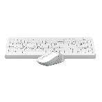 Комплект клавиатура+мышь A4Tech FStyler FG1010 беспроводной, USB, 2000 DPI, белый/серый