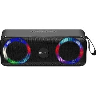 Акустическая система Defender LIGHT/BT/FM/USB/TF/AUX Q1 черный 10 Вт
