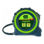 Рулетка Сибртех Сапфир, двухкомпонентный корпус, 5 м х 19 мм