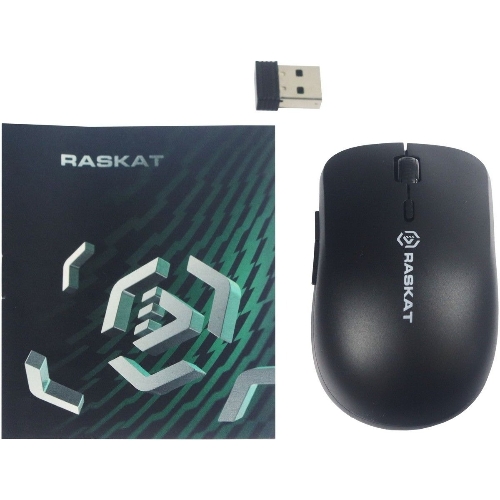 Мышь беспроводная Raskat M006W черный, 1600 dpi, радиоканал, USB, кнопки - 6