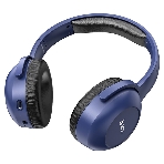 Беспроводные/проводные наушники Hoco W33 синий, полноразмерные, Bluetooth + проводной, складная конструкция, до 10 ч.
