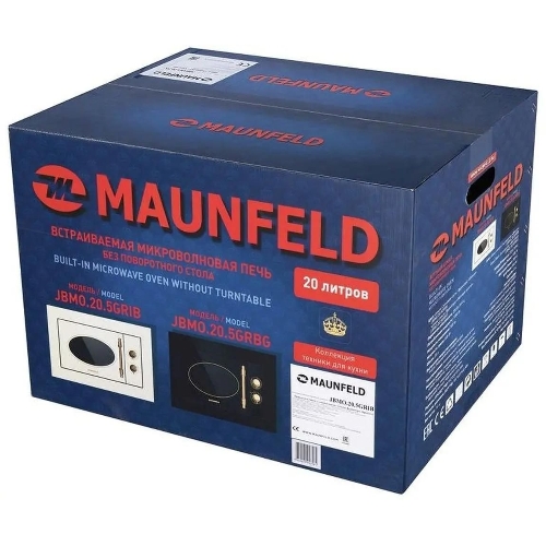 Микроволновая печь встраиваемая Maunfeld JBMO.20.5GRBG черный, 20 л, 700 Вт, переключатели - поворотный механизм