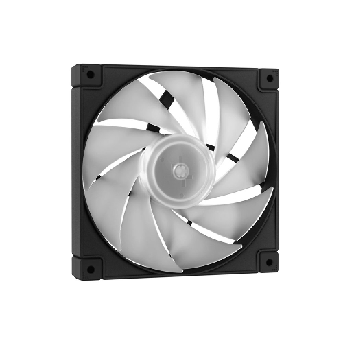 Компьютерный корпус Deepcool CH360 без БП, боковое окно (закаленное стекло), 2x140мм ARGb LED вентилятор спереди и 1x120мм ARGb LED вентилятор сзади, черный, mATX
