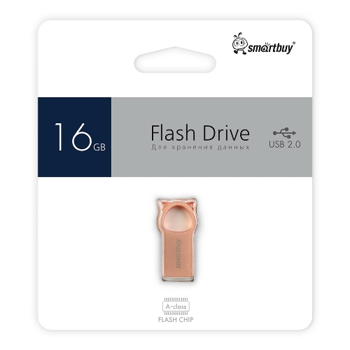 Флешка USB Smartbuy MC5 Metal Kitty (SB016GbMC5), 16Gb, USB 2.0, R/W 20/10, розовый