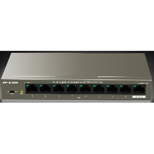 Коммутатор неуправляемый PoE IP-COM G1109P-8-102W 9 портов, 9x1 Гбит/с, PoE 8х92 Вт, настольный