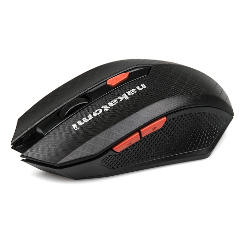 Мышь беспроводная Nakatomi MRON-08U черный, 1600 dpi, радиоканал, USB, кнопки - 6