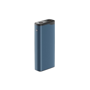 Портативный аккумулятор OLMIO QL-20, 20000mAh, 22.5W, QuickCharge3.0/PowerDelivery, LCD, голубой