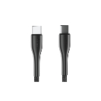 Кабель OLMIO STYLE, Type-C - Type-C, 60W, 1.2м, тканевая оплетка, черный
