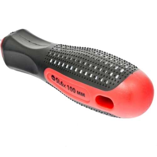 Отвертка Matrix fusion 11423 sl6.0х100 мм crv 3х компонентная рукоятка ''anti slip''
