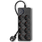Сетевой фильтр Ippon BK-8-EU-5-16-B 5м (8 розеток) черный (коробка)