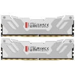 Оперативная память Kingston Fury Renegade, DDR5, 32Gb (2x16GB), 7600MHz, CL38, DIMM, с радиаторами, белый/серебристый