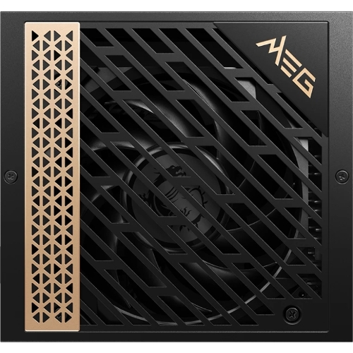 Блок питания MSI MEG Ai1300P (306-7ZP4A11-CE0), 1300Вт, 80 PLUS Platinum, 120мм, модульный, черный/золотой